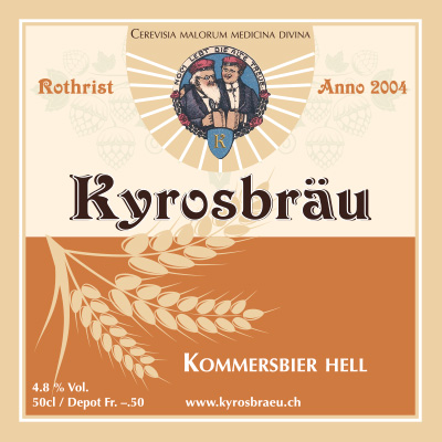 Etikett - Kommersbier hell